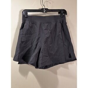 Lululemon Womens High Rise Stretch Woven Relaxed Fit Shorts Black Sz Small